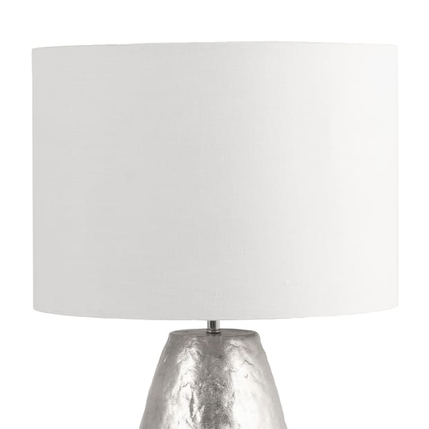 Harper Aluminum Table Lamp Nickel, What Size Lamp Shade For 8 Inch Harper