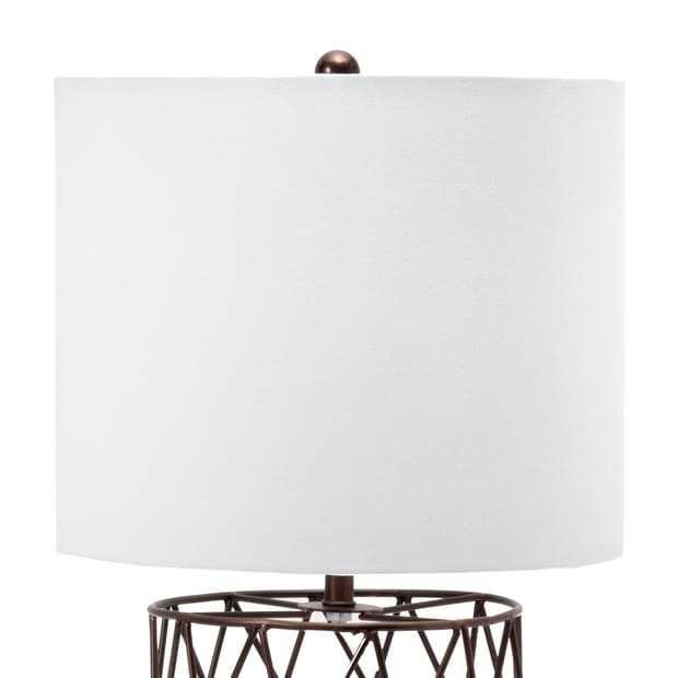 Revere 22 Inch Iron Wire Mesh Trellis Table Lamp Brass Revere 22 Inch Iron Wire Mesh Trellis, Wire Mesh Table Lamp Shade