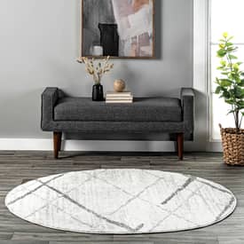 Grey Modern Living Room RugsSilver Geometric Hallway RugsFree Delivery 