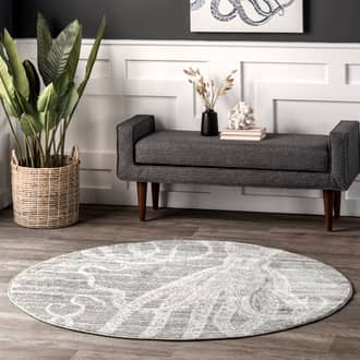 5' Faded Octopus Rug secondary image