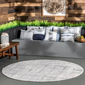 6' Johanna Tiled Washable Indoor/Outdoor Rug secondary image