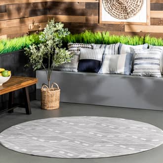 6' Natalia Chevrons Washable Indoor/Outdoor Rug secondary image