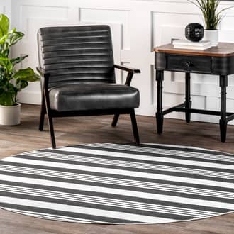 6' Regency Stripes Washable Rug secondary image