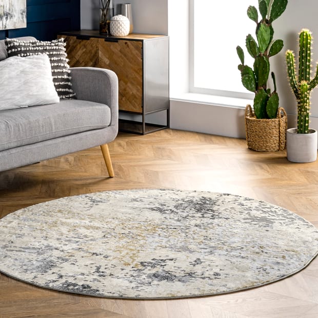 Whisper Mottled Abstract Beige Rug