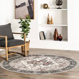 Crystalline Medallion Washable Rug secondary image