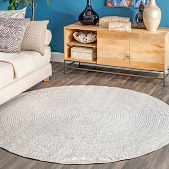 8' Handmade Braided Indoor/Outdoor Rug secondary image