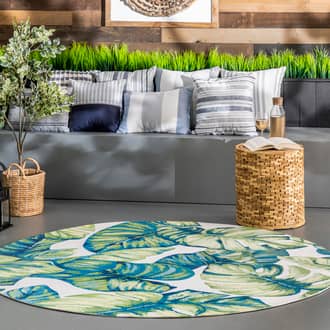 4' Tropical Foliage Indoor/Outdoor Rug secondary image