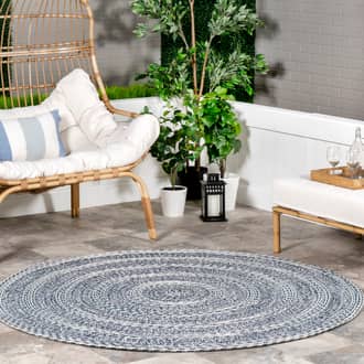 6' Braided Texture Indoor/Outdoor Rug secondary image
