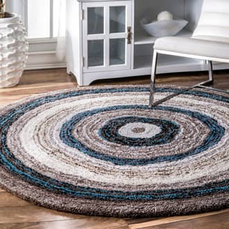 5' Striped Shaggy Rug secondary image