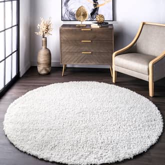 8' Solid Shag Rug secondary image