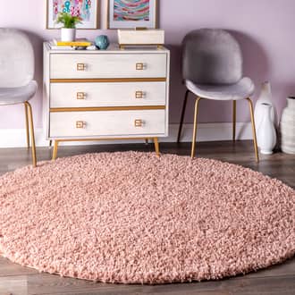 6' Solid Shag Rug secondary image