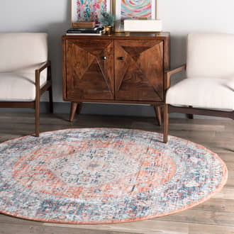 6' Plated Regal Medallion Rug secondary image