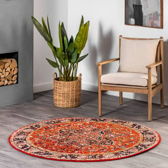 8' Blossom Emblem Indoor/Outdoor Rug secondary image