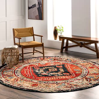 5' Vintage Floral Indoor/Outdoor Rug secondary image