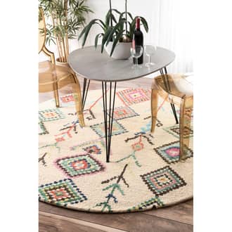 6' Moroccan Diamond Rug secondary image