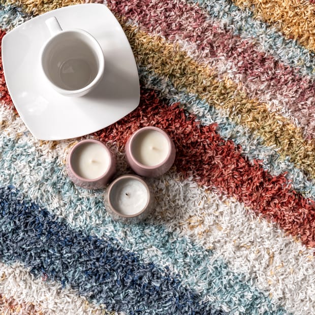 Temara Brielle Modern Ripples Rust Rug