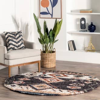 Moroccan Diamond Shag With Tassels Rug secondary image