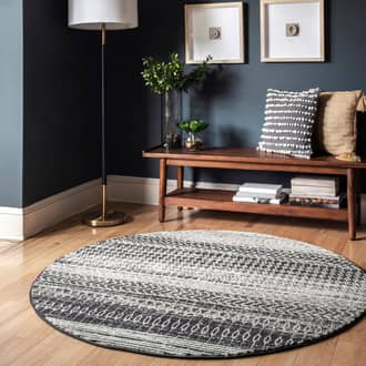 8' Banded Abacus And Stripes Rug secondary image
