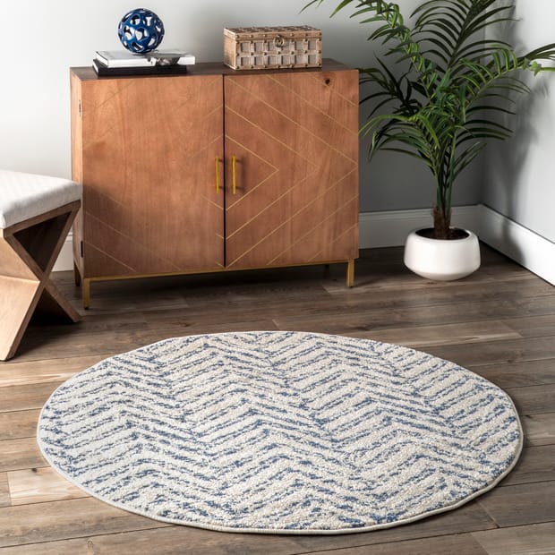 Bosphorus Reverse Herringbone Blue Rug