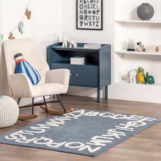 6' Alphabet Nursery Washable Rug secondary image