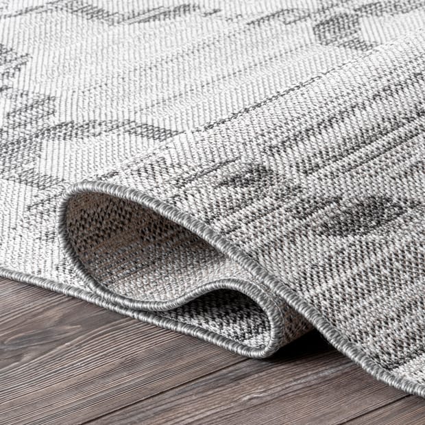Sherry Ombre Trellis Indoor Outdoor Gray Rug Ombre Trellis Indoor Outdoor Gray Rug, Outdoor Rug 8×10