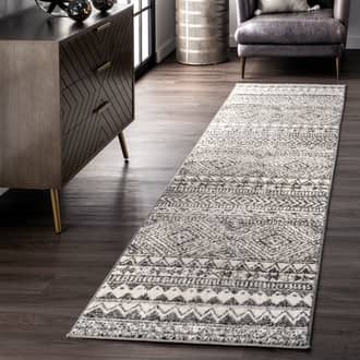 2' x 6' Banded Geometric Rug secondary image