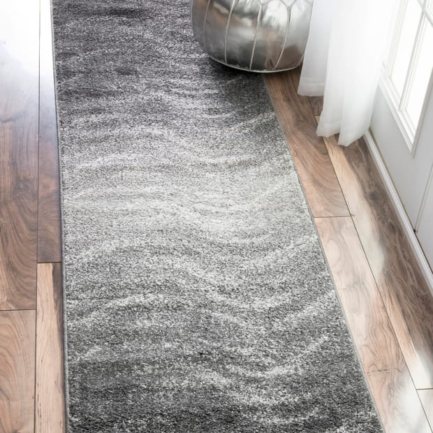 Granite Hazy Waves Gray Rug