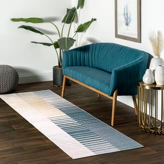 2' 6" x 8' Pia Washable Striped Rug secondary image