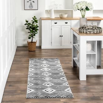 Gray Rain Haven Anne Washable Transitional rug
