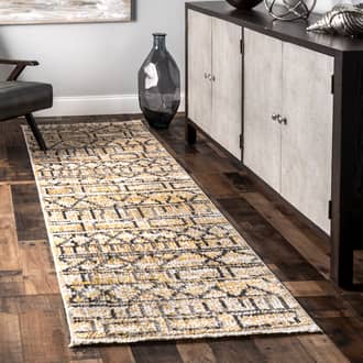 Beige Pachi Banded Tribal rug