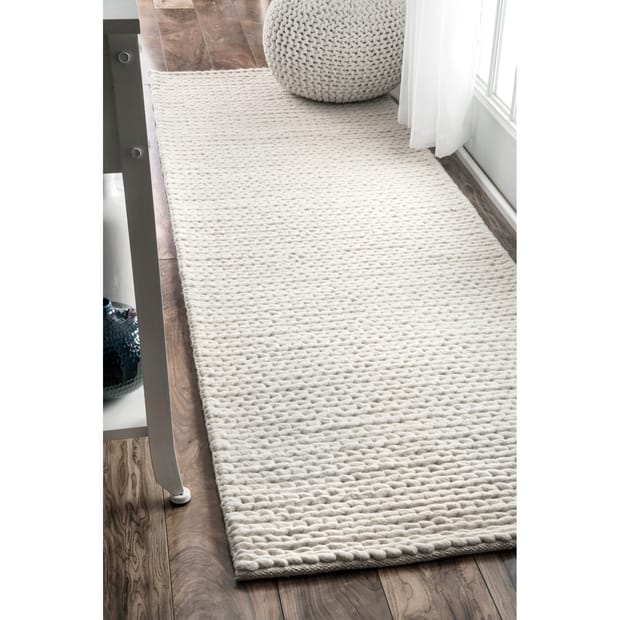 Textures Veronica Wool Braided Off White Rug