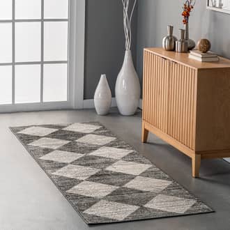 2' 8" x 8' Kayla Checkerboard Tiled Rug secondary image