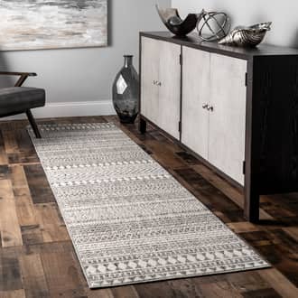 2' 8" x 12' Geometric Banded Rug secondary image