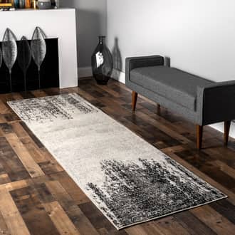 Gray Koko Faded Chevron rug