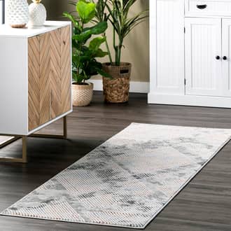 Light Gray Goldvein Crosshatched Lattice rug