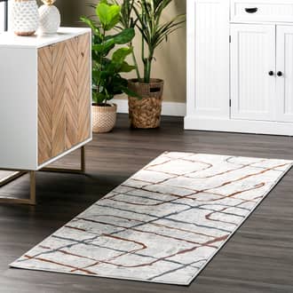 Light Gray Goldvein Opaline Abstract rug