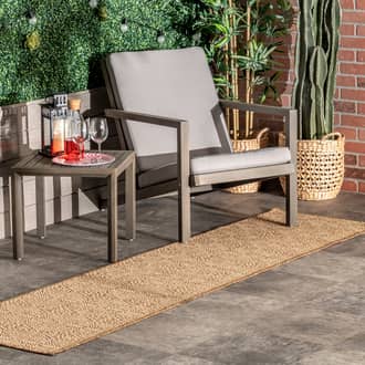 Beige Tucana Filigree Indoor/Outdoor Flatweave rug