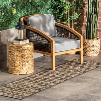 Charcoal Tucana Brickwork Indoor/Outdoor rug