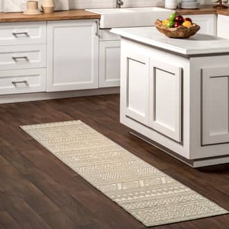 Light Gray Tucana Striped Banded Indoor/Outdoor rug