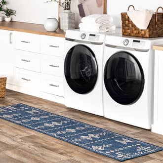 Blue Tucana Rosalia Paneled Indoor/Outdoor rug