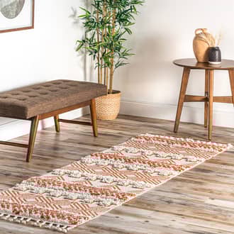 Rust Bushwell Banded Shag rug