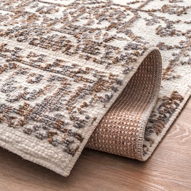 Yazoo Rosette Medallion Beige Rug