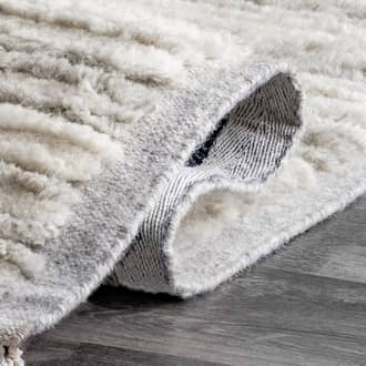 Gray Arvin Olano x Fred Striped Shag rug