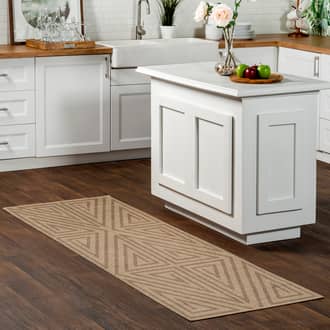 Natural Bunyan Gabriellia Easy-Jute Washable Maze rug