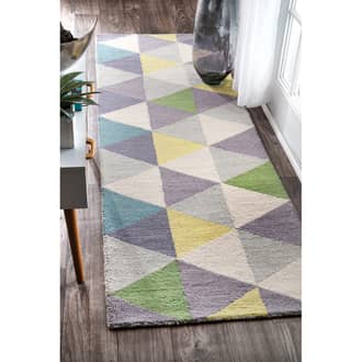 2' 6" x 8' Dimensional Triangles Rug secondary image