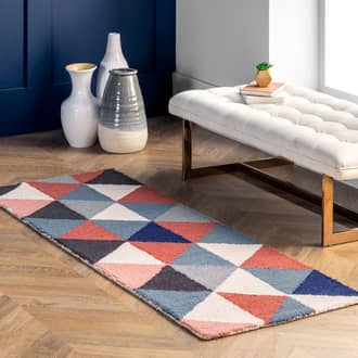 2' x 6' Dimensional Triangles Rug secondary image