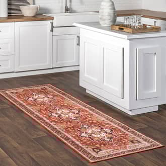 Red Tizolia Soraya Washable Stain Resistant rug