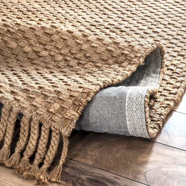 Maui Jute Tasseled Natural Rug