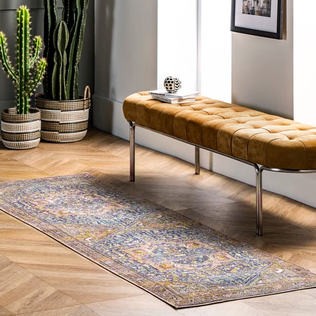 Edessa Tribal Medallion Rust Rug