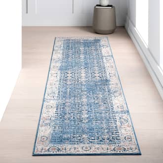 Blue Edessa Faded Persian rug - Traditional Runner 2' 6in x 10'